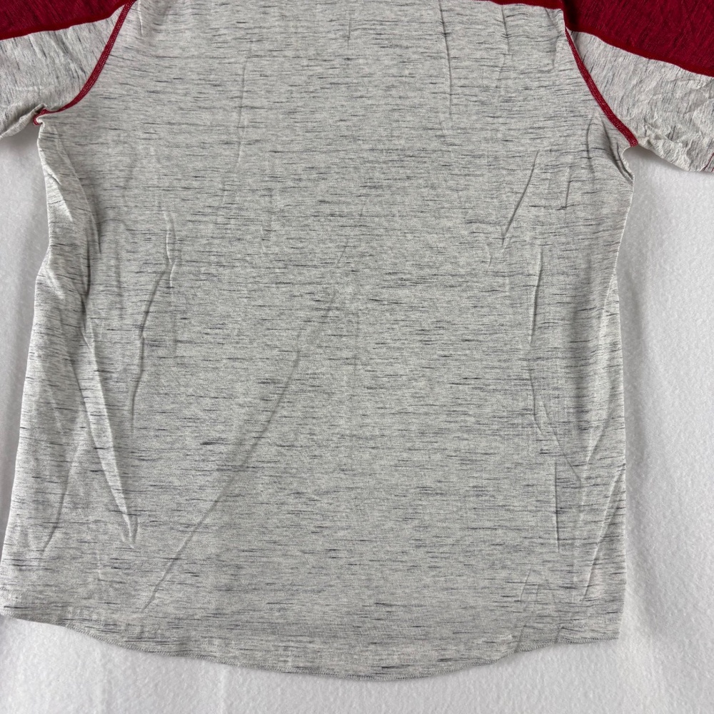 American Eagle Outfitters, Men’s T-Shirt, Red & Gray, Henley, Size L Classic Fit - Picture 7 of 10